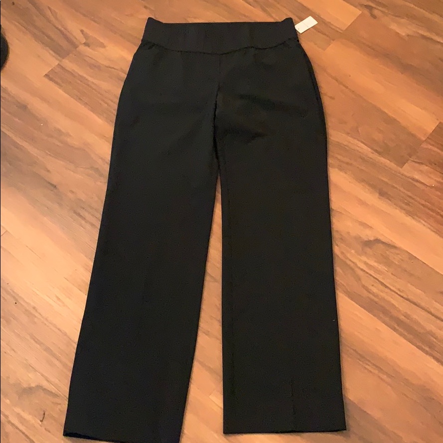Hostpick Gap Maternity Black Flare Modern Trouser Pants
